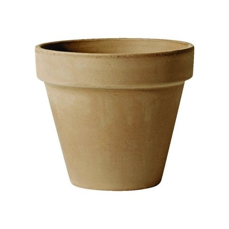Deroma 8 in. H X 8 in. D Clay Standard Planter Brown M830CPZ